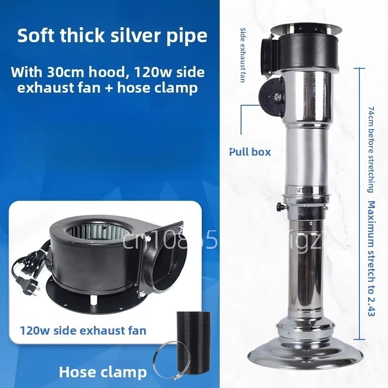 Commercial Exhaust Hood - Commercial Telescopic Smoke Extractor Hood Barbecue