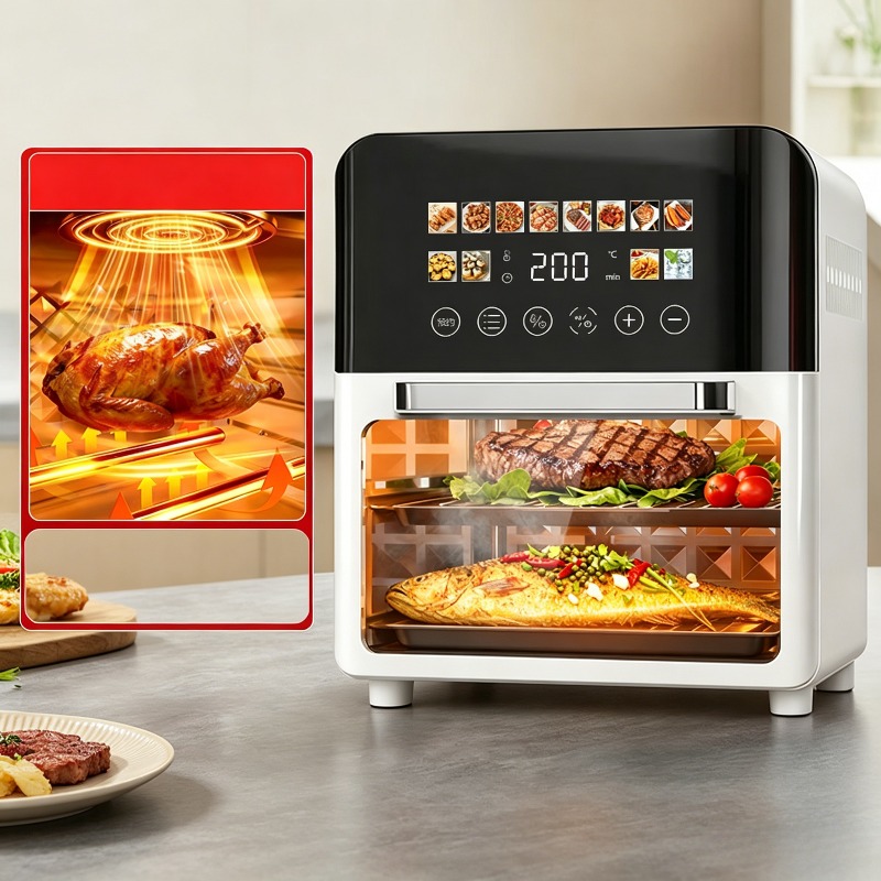 Commercial Kitchen Supplies - Air fryer 20L household visual dual