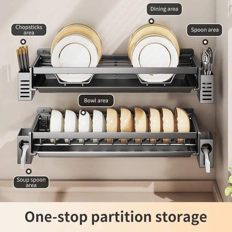 Commercial Kitchen Wall Shelves - Kitchen Bowl Plate Drying Storage Shelf
