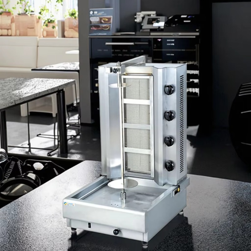 Commercial Kitchen Grill - 4 Burner Shawarma Machine Doner Kebab