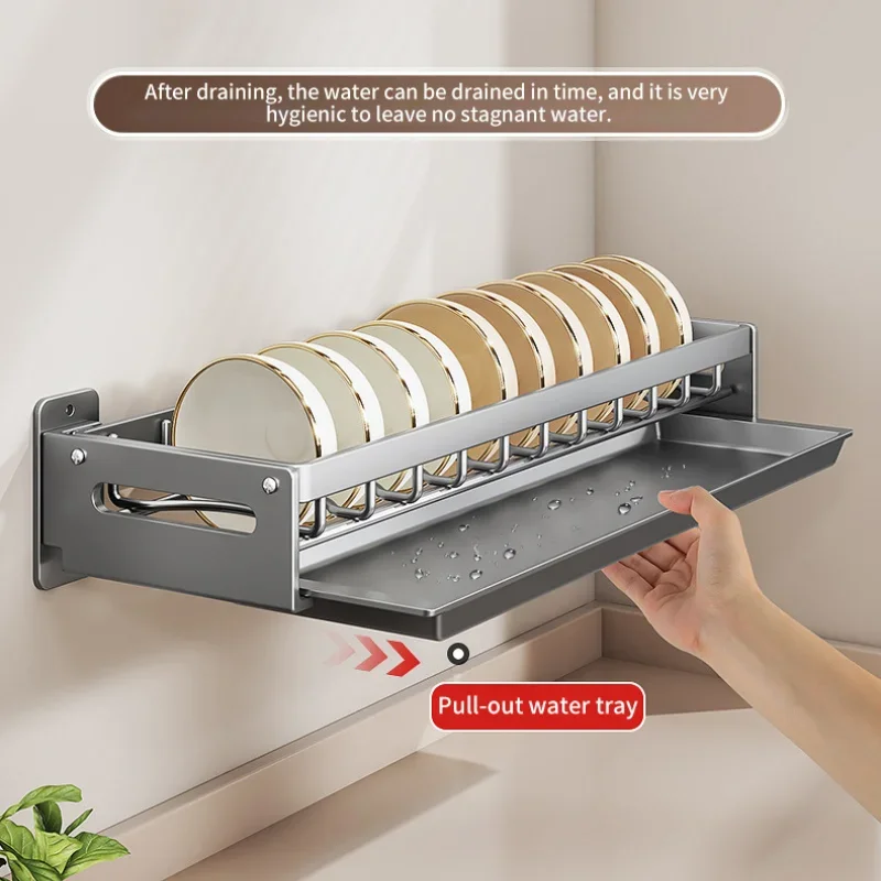 Kitchen Bowl Plate Drying Stor - Commercial Kitchen Wall Shelves ulasan dan harga