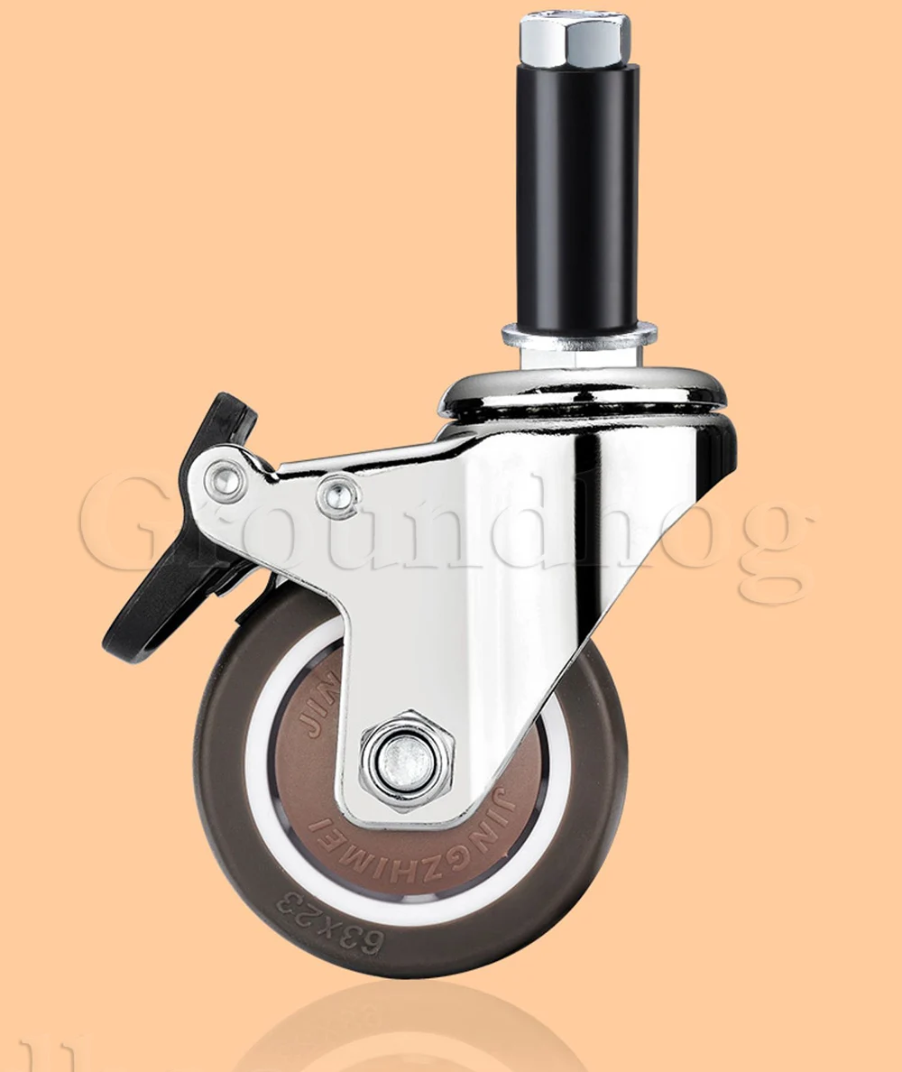 4Pcs Expanding Stem Casters, T - Commercial Kitchen Youtube ulasan dan harga