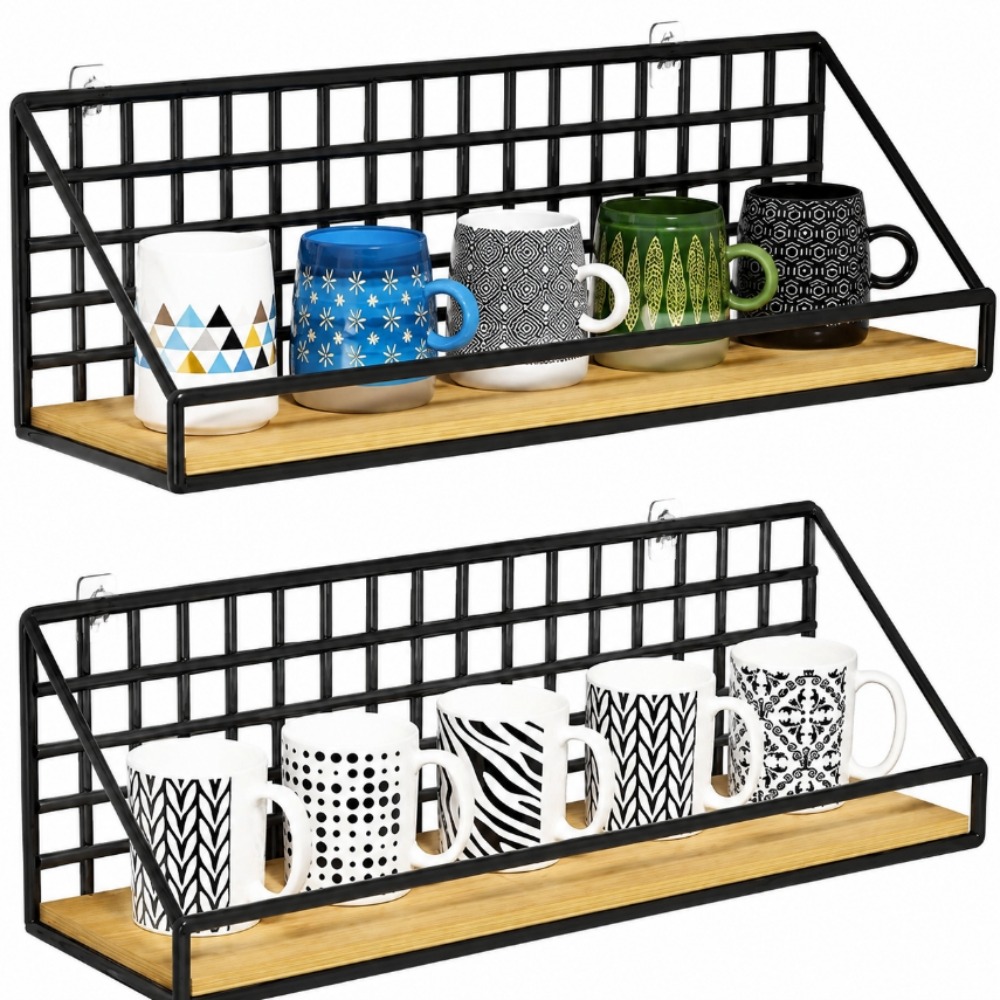 Wall Mounted Storage Basket Me - Commercial Kitchen Wall Shelves ulasan dan harga