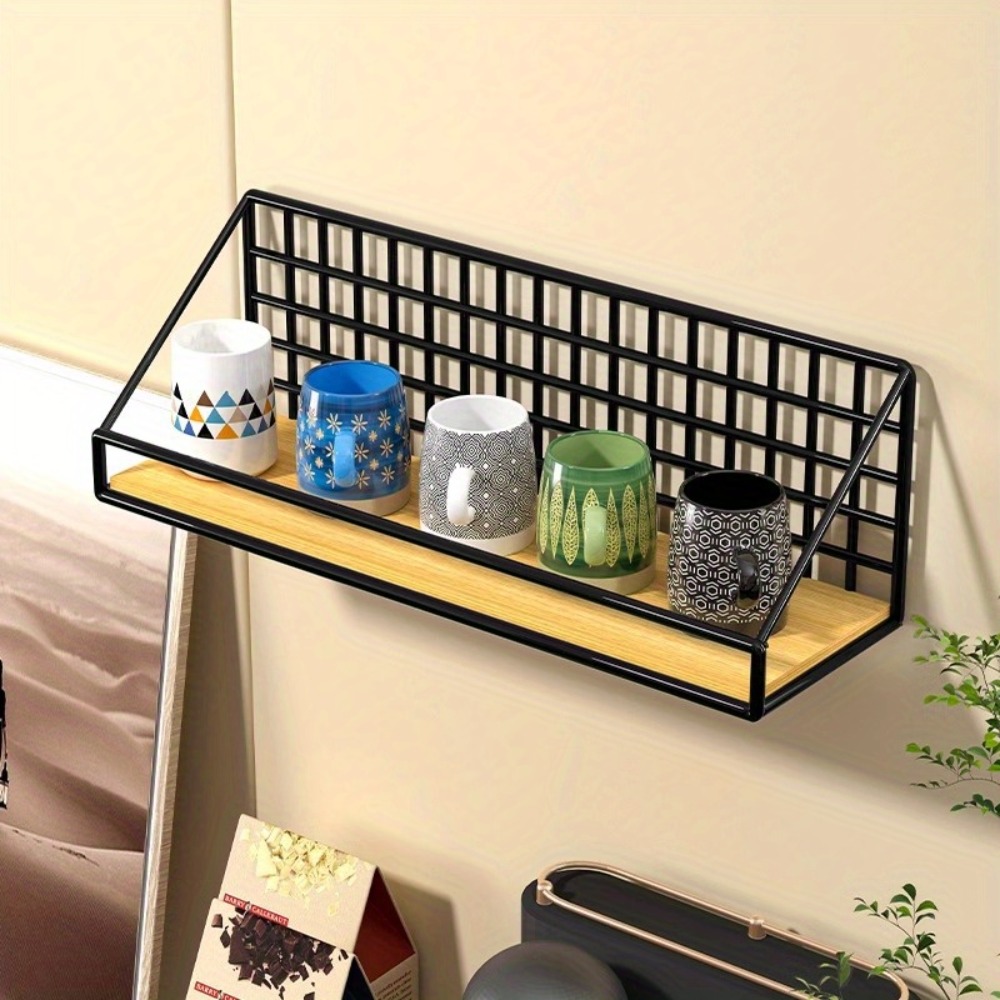 Wall Mounted Storage Basket Me - Commercial Kitchen Wall Shelves ulasan dan harga
