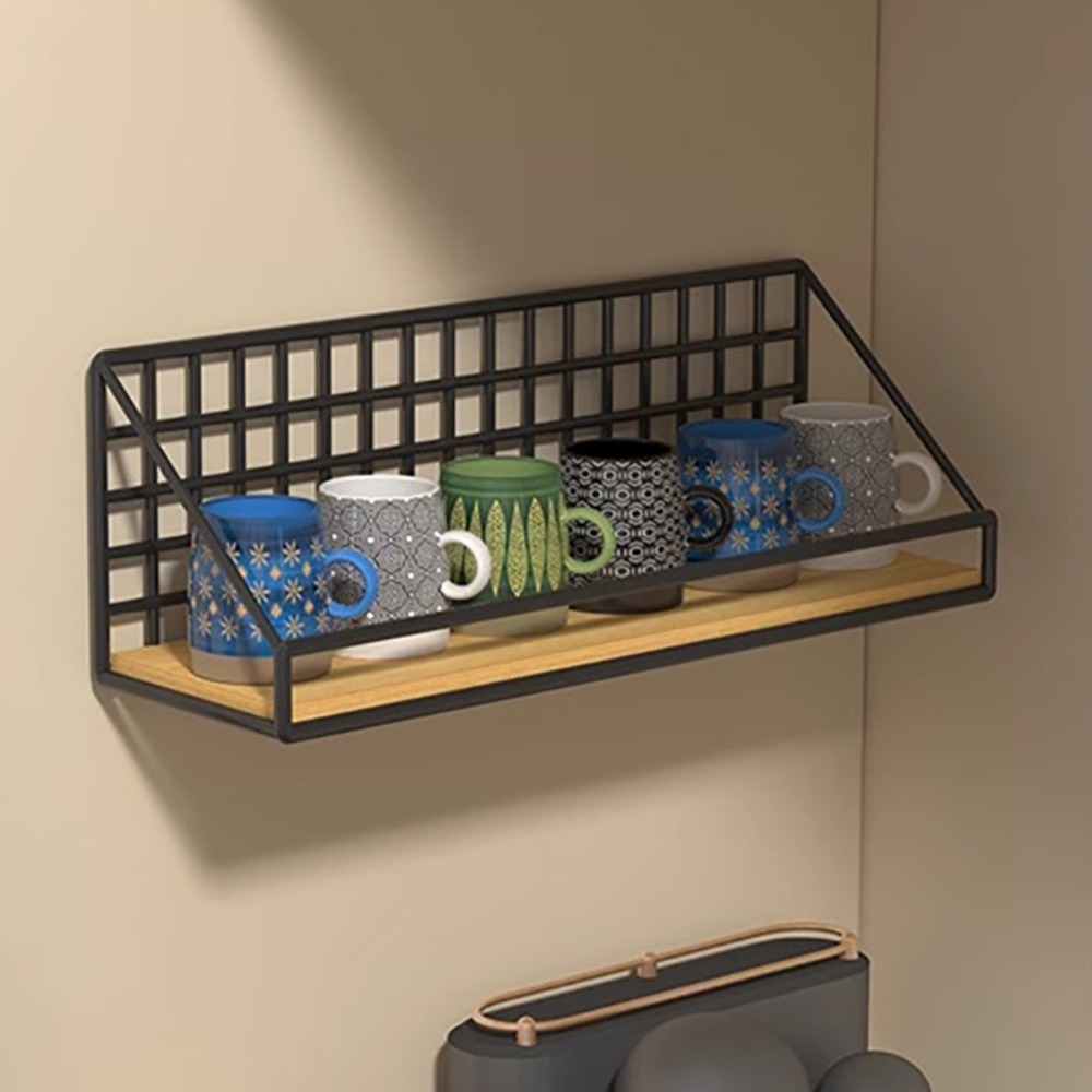 Wall Mounted Storage Basket Me - Commercial Kitchen Wall Shelves ulasan dan harga