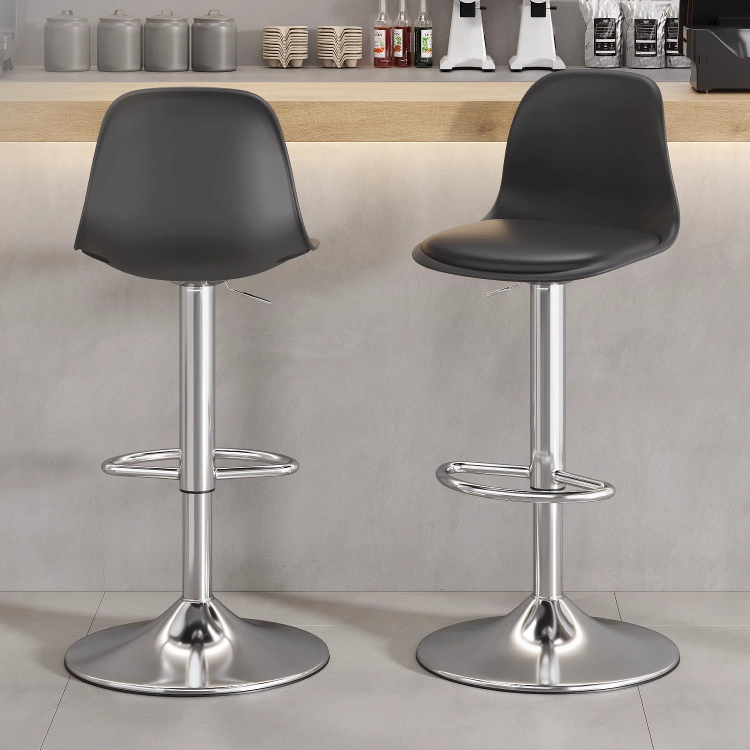 Elegant Modern Bar Chair Backr - Commercial Kitchen Interior ulasan dan harga