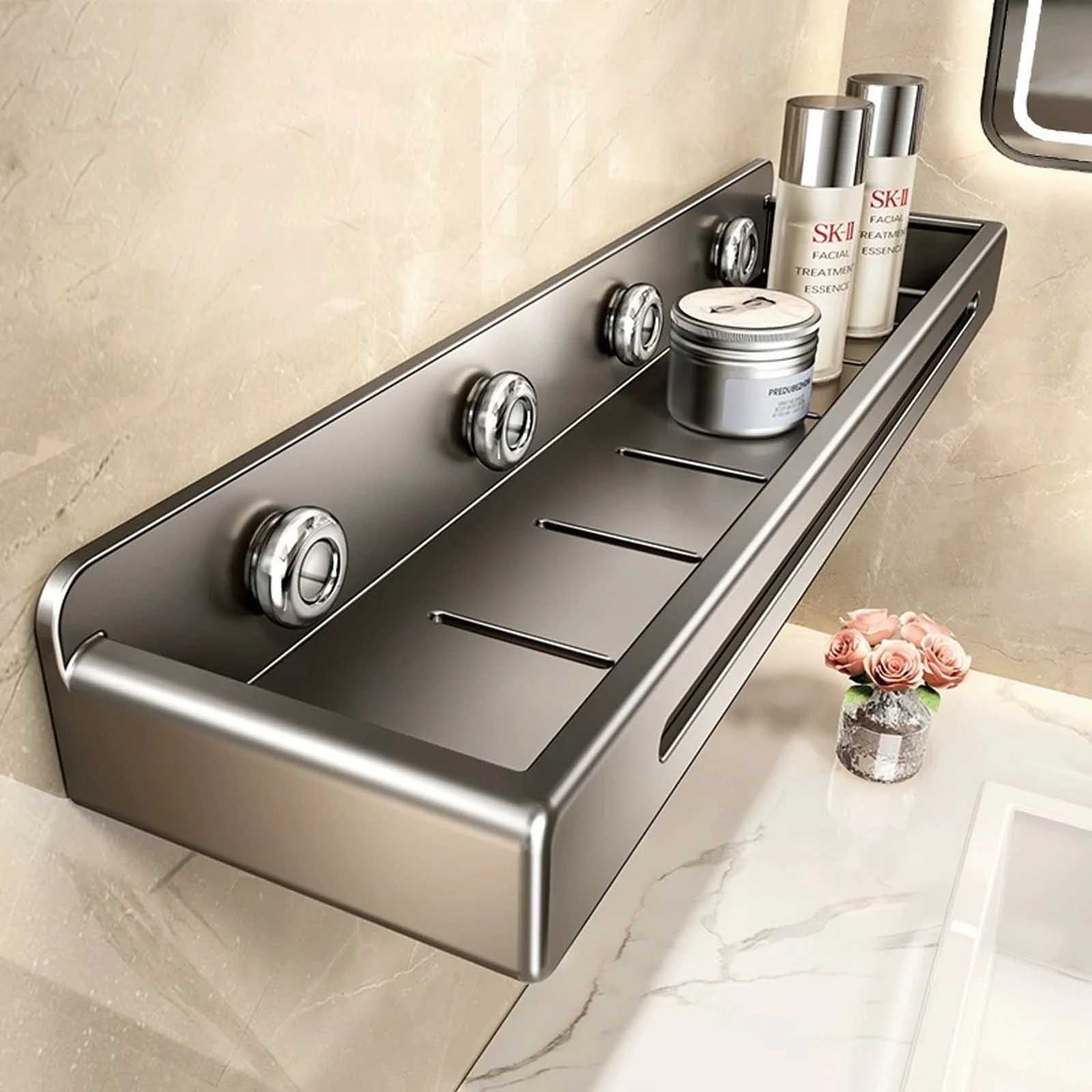 Wall Mount Bathroom Rack Bathr - Commercial Kitchen Wall Shelves ulasan dan harga
