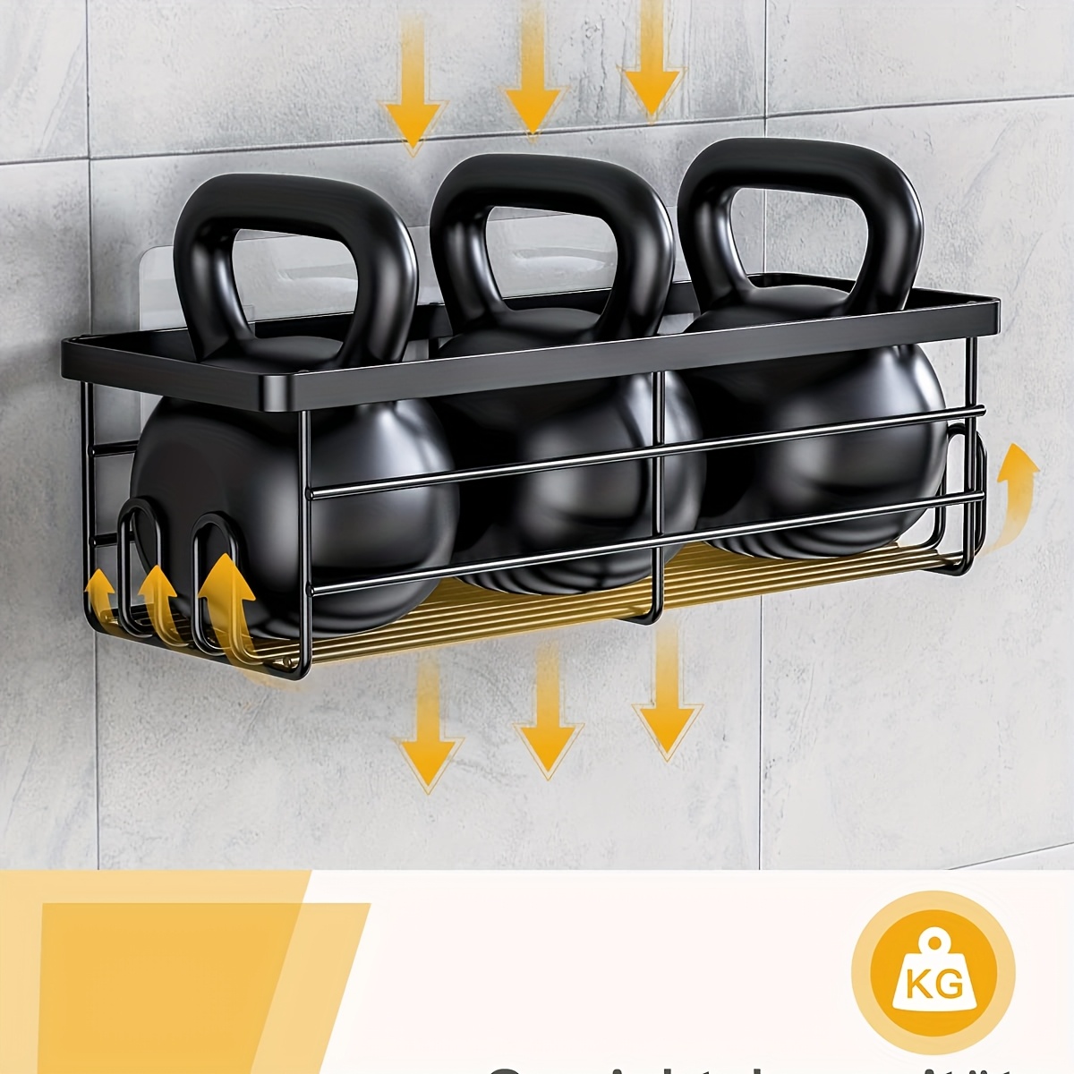 Shower Organizer with Soap Hol - Commercial Kitchen Wall Shelves ulasan dan harga