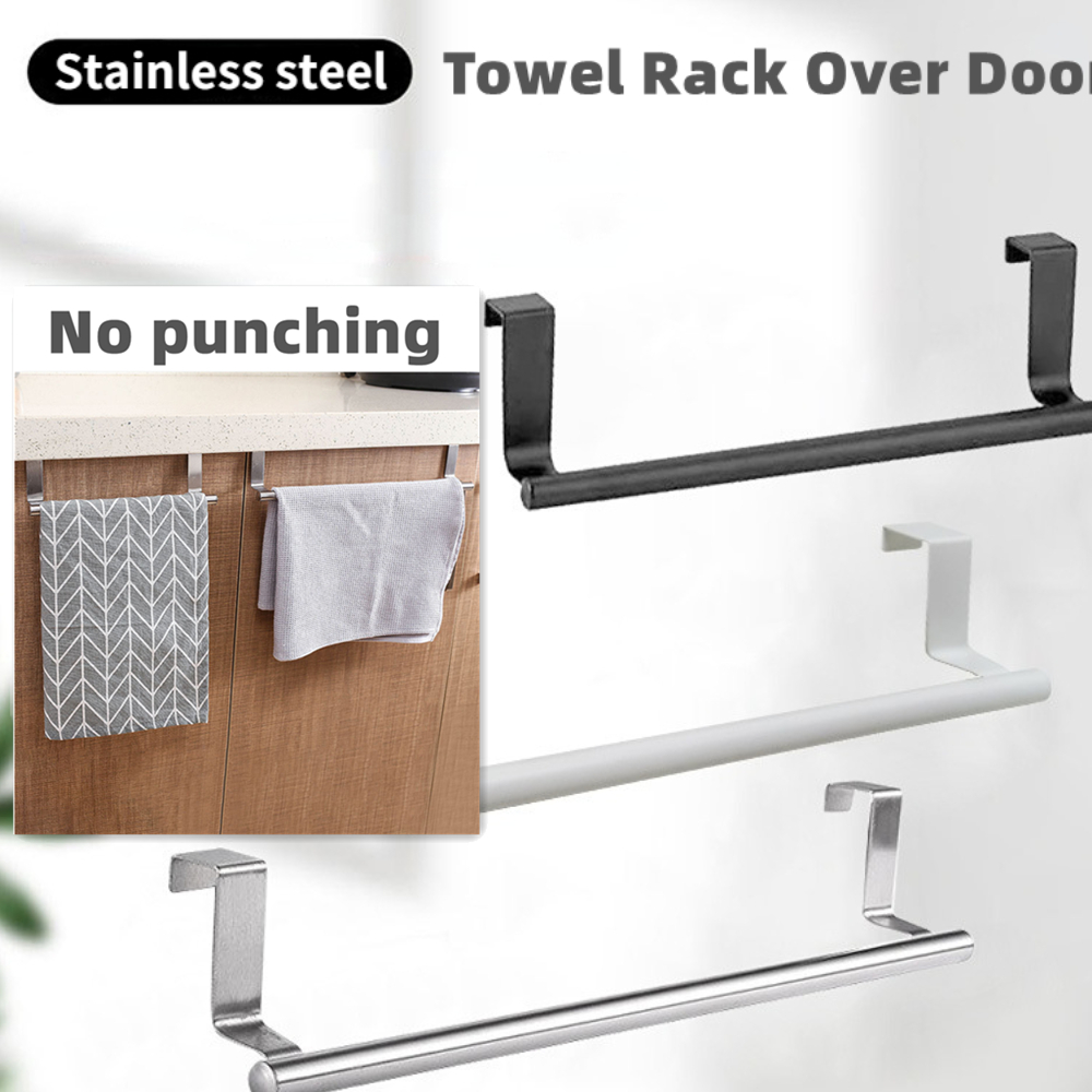 1/2Pcs Towel Rack Over Door To - Commercial Kitchen Wall Shelves ulasan dan harga