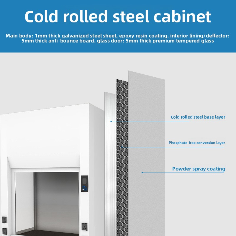 Steel Glass Edges Laboratory E - Commercial Exhaust Hood ulasan dan harga