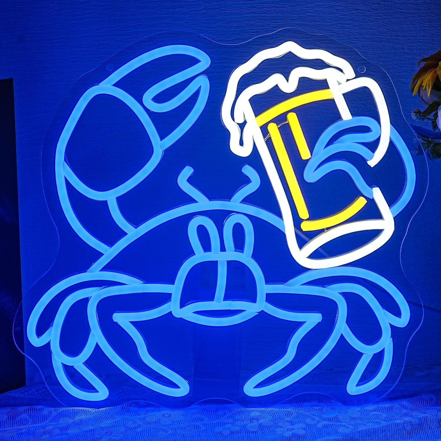 Crab Beer LED Neon Sign USB Po - Commercial Kitchen Youtube ulasan dan harga
