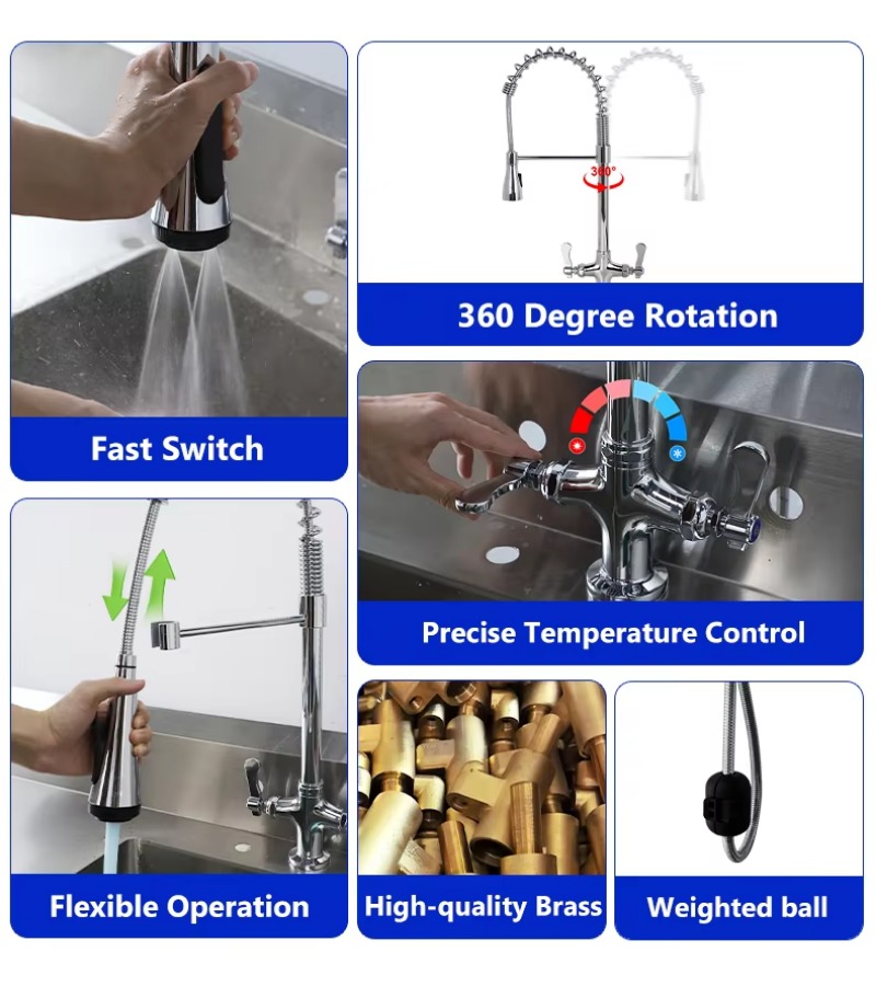 High-quality classic hotel pul - Commercial Quality Kitchen Faucet ulasan dan harga
