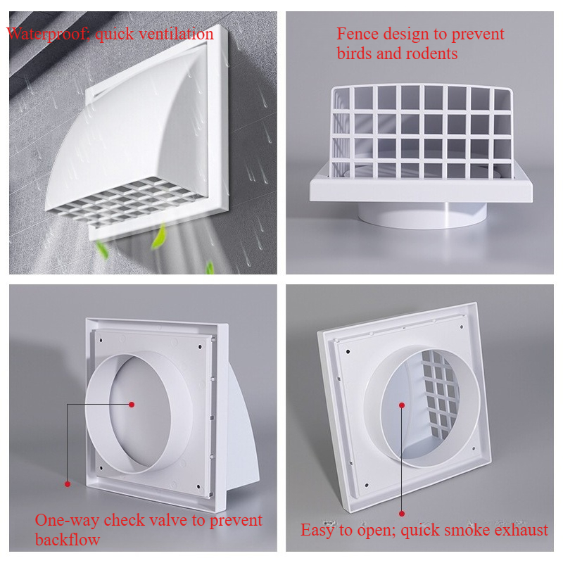 ABS Exterior Wall Ventilation  - Commercial Exhaust Hood ulasan dan harga