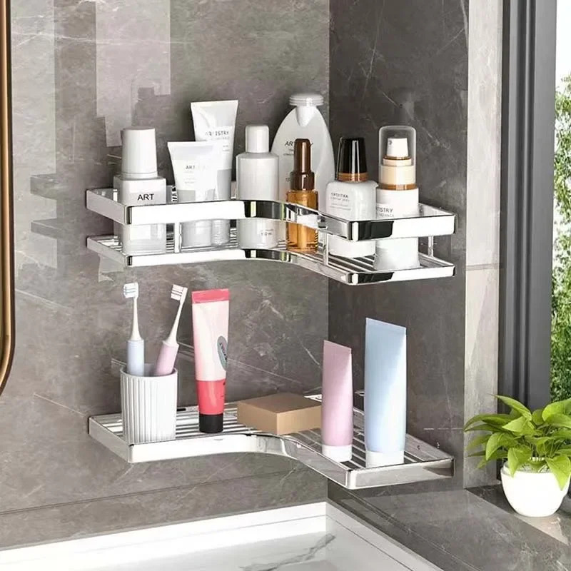 Stainless Steel Triangular Hol - Commercial Kitchen Wall Shelves ulasan dan harga