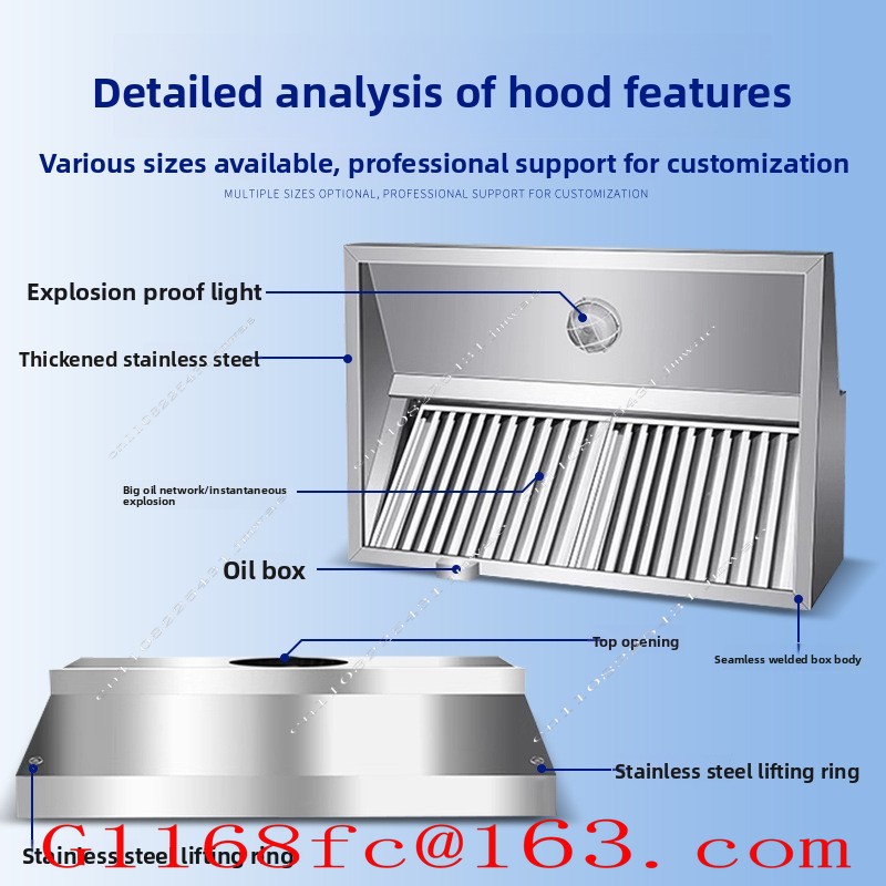 Stainless Steel Exhaust Hood f - Commercial Exhaust Hood ulasan dan harga