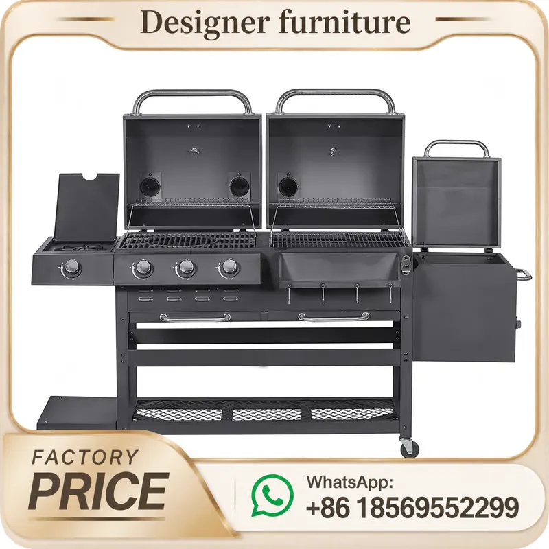 Charcoal Gas BBQ Grill Smokele - Commercial Kitchen Grill ulasan dan harga